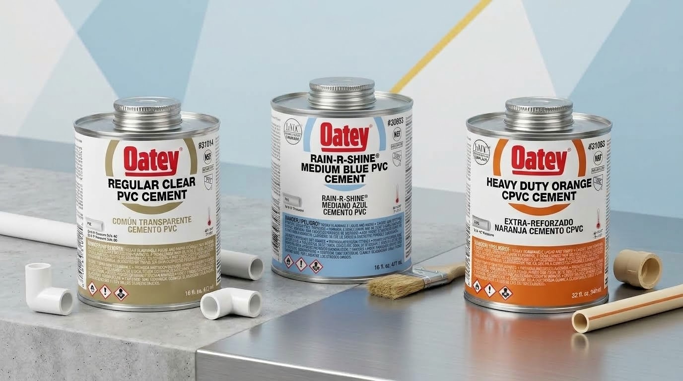 Adhesivos Oatey para sistemas de PVC y CPVC