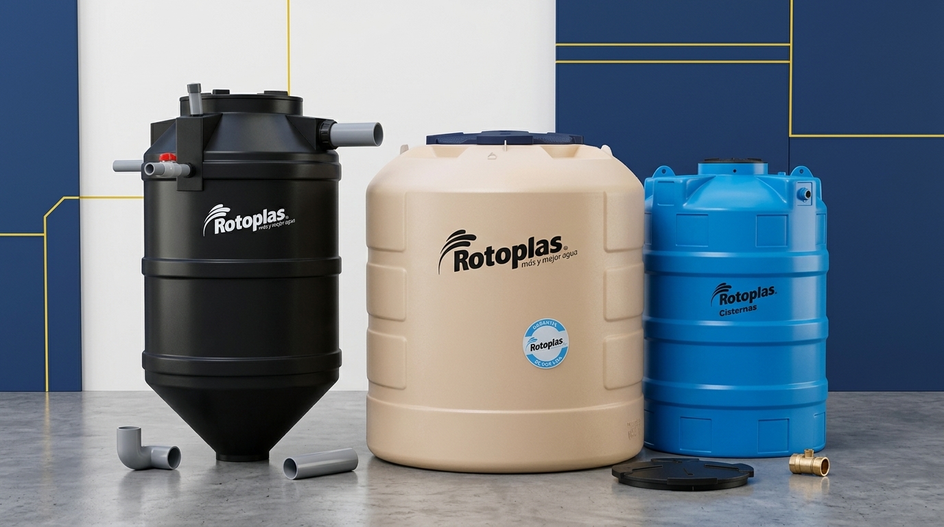 Tanques, cisternas y biodigestores Rotoplas disponibles en Startubo